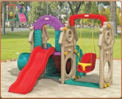 Bộ cầu trượt xích đu hầm chui đa năng (POPO-2-026)
