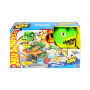 Đồ Chơi Trạm Cứu Hỏa Khủng Long T-rex Hủy Diệt HOT WHEELS